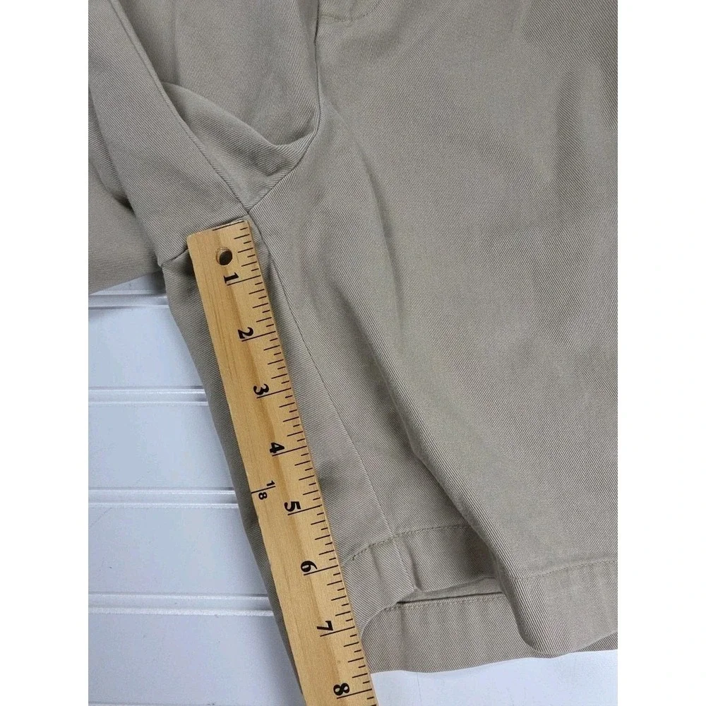 Polo Ralph Lauren Tyler Pleated Chino Shorts BEIGE Men's 50 Vintage Y2K Preppy‎